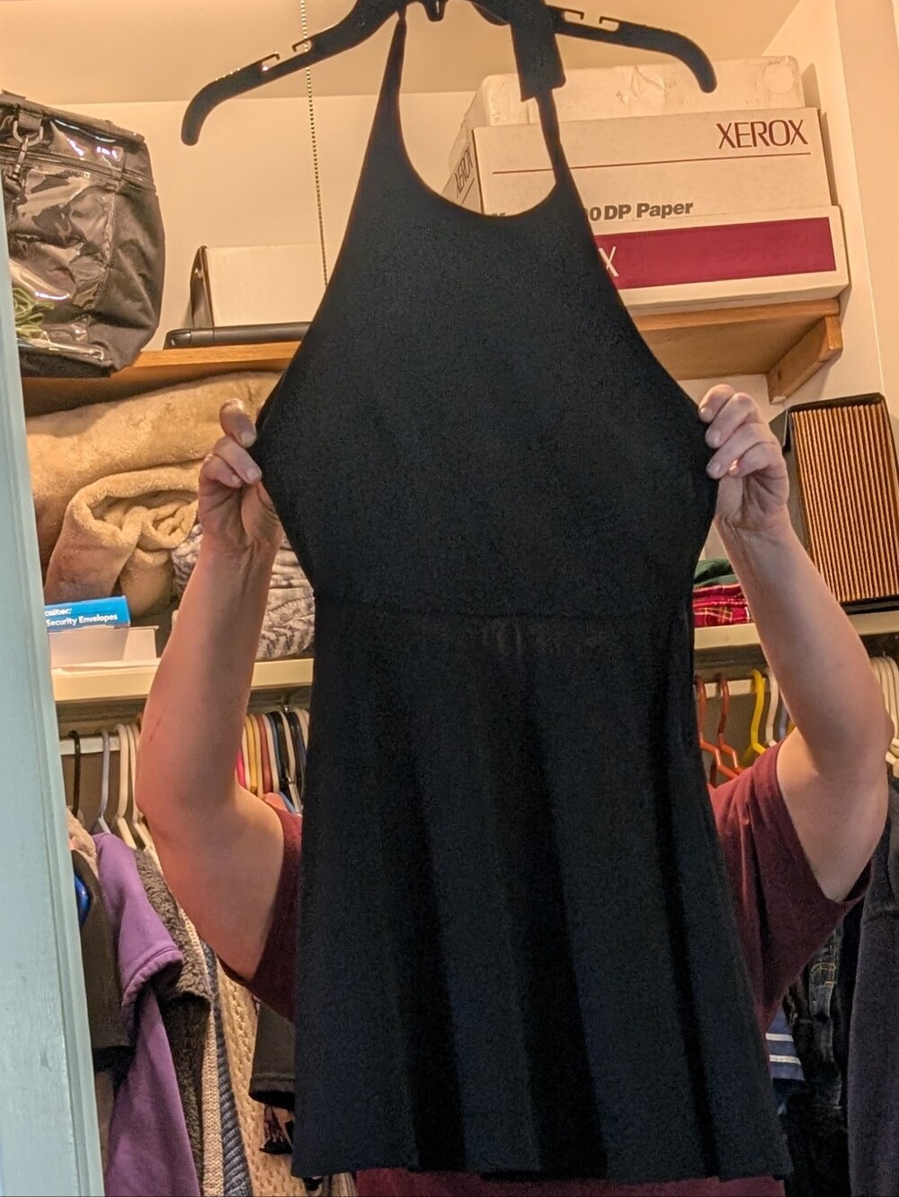 Trixxi Black Halter Mini Dress